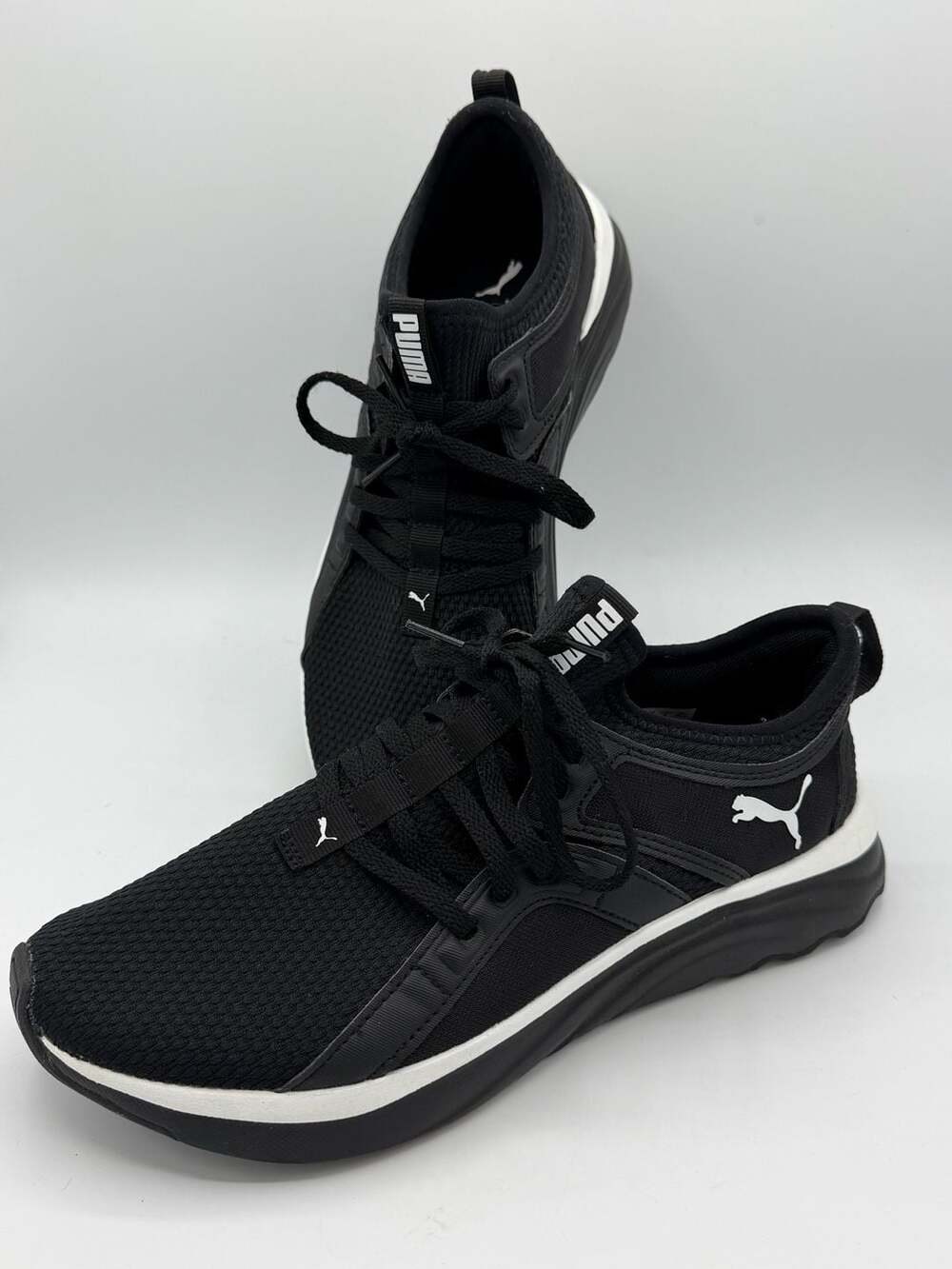 Puma Womens Size 9 Black Athletic Sneakers Running Training Shoes Lightweight